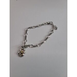 Brighton Love From The Heart Charm Bracelet Silver Tone Jewelry